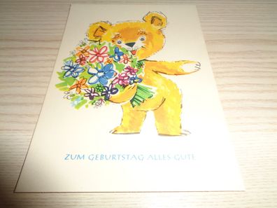 6450/ Ansichtskarte DDR , Geburtstag Glückwunschkarte -Bummi