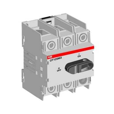 ABB Lasttrennschalter 125A 3p IP20 Einb 90kW/ AC Festeinbau OT125M3