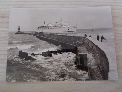 6490 Ansichtskarte Postkarte Rostock Warnemünde -Fährschiff