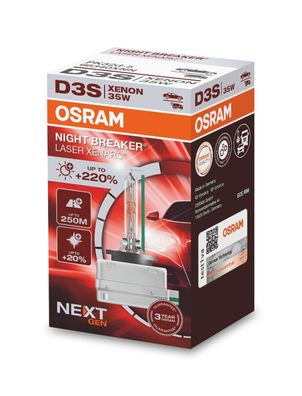 Osram D3S 220% Xenarc, Nightbreaker, Xenon Leuchtmittel Weiß 6000K