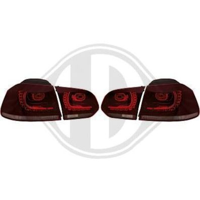 VW Golf 6 VI Limousine R-Look / Design LED Rückleuchten Kirsch Rot, dunkelrot