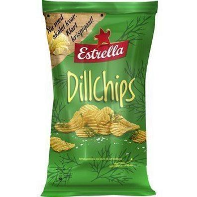 Estrella Dillchips 275g - Die beliebten schwedischen Dill Chips von Estrella