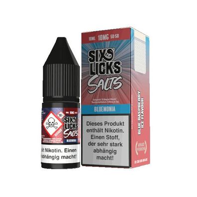 Bluemonia - Six Licks Nikotinsalz" 0mg