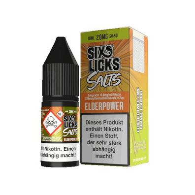 Elderpower - Six Licks Nikotinsalz" 0mg