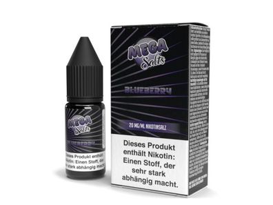 Mega Salts - Blueberry - Nikotinsalz Liquid 20 mg/ ml