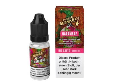 Twelve Monkeys - Harambae - Nikotinsalz Liquid 20 mg/ ml