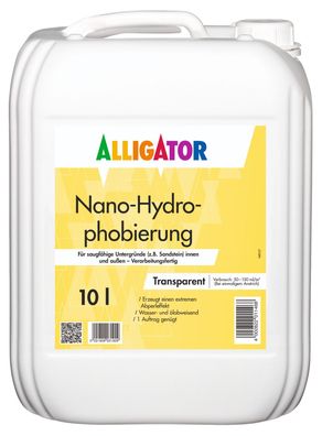 Alligator Nano-Hydrophobierung 10 Liter transparent