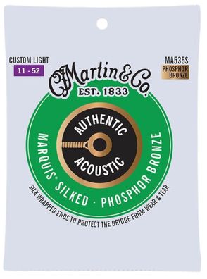 Martin MA535S - Marquis silked Phosphor Bronze - custom light (011-052) - Saiten
