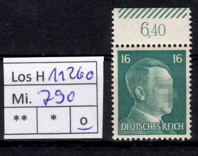 Los H11260: Deutsches Reich Mi. 790 * *