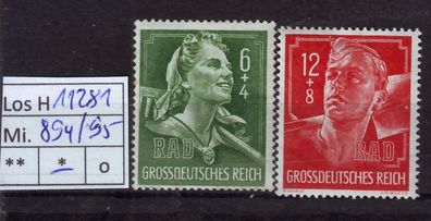 Los H11281: Deutsches Reich Mi. 894/95 *