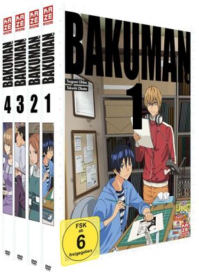 Bakuman - Staffel 1 - Gesamtausgabe - Bundle Vol.1-4 - DVD - NEU