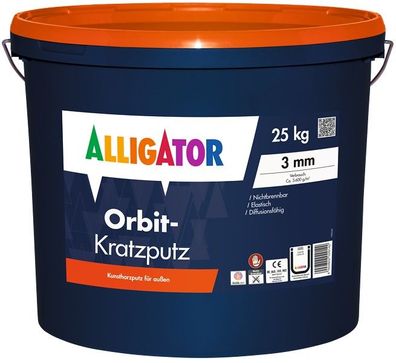 Alligator Orbit-Kratzputz 2 mm 25 kg weiß