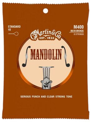 Martin M400 Mandoline - 80/20 Bronze - Saiten für Mandoline