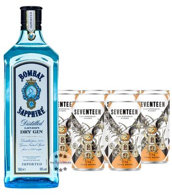Bombay Sapphire Gin & 1724 Tonic Set (40 % vol., 3,0 Liter) (40 % vol., hide)
