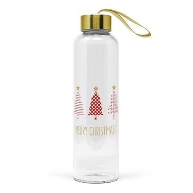Glasflasche 'Merry Christmas' 550 ml, 604235 1 St