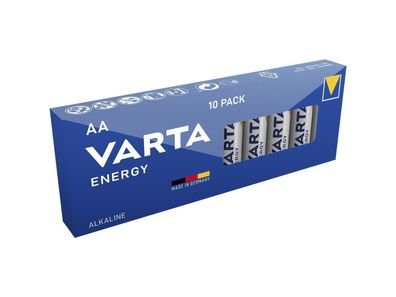 Mignon-Batterie VARTA ''Energy'' Alkaline, Typ AA, LR06, 1,5V, 10er Pack