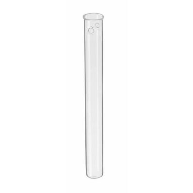 Reagenzglas/ Glasröhrchen D: 16 mm, 160 mm lang mit Lochbohrung