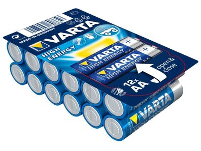 Mignon-Batterie VARTA ''HIGH ENERGY'' 1,5V, Typ AA/ LR6, 12er-Pack