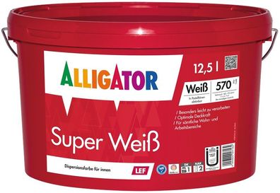 Alligator Super Weiß LEF 12,5 Liter weiß