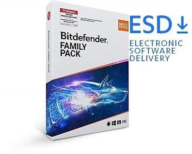 Bitdefender Family Pack|15 Geräte|1 oder 2 Jahre stets aktuell|Download|eMail|ESD