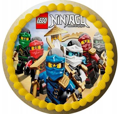 Essbar Ninjago Lego Kuchen Party Tortenaufleger Torte Geburstag Zuckerbild 01