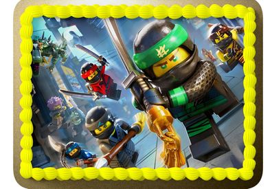 Essbar Ninjago Lego Tortenaufleger Torte Tortenbild Zuckerbild 4