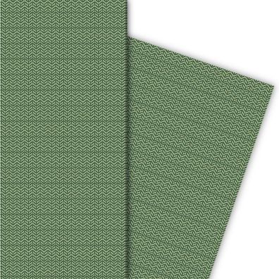 Edles Geschenkpapier in Tweed optik in grün - G6256, 32 x 48cm