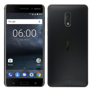 Nokia 6 TA-1021 Schwarz 3GB/32GB 13,9cm (5,5Zoll) Octa-Core Android Smartphone