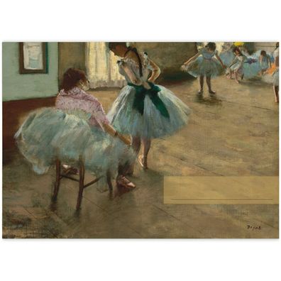 Mädchen DIN A3 Malblock Motiv Edgar Degas: Die Ballett Stunde - Bq 11421