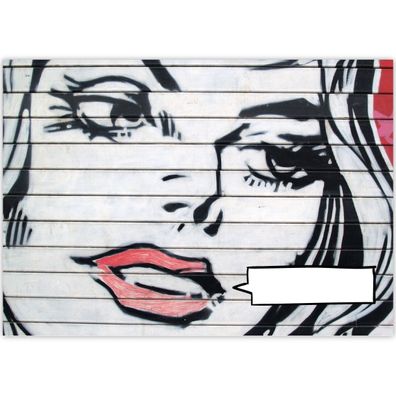 Pop Art DIN A3 Malblock Motiv "Urban Jane" - Bq 11362