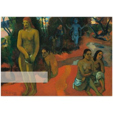 Sommer DIN A3 Malblock Motiv Paul Gauguin: Te Pape Nave Nave 1898 - Bq 11425