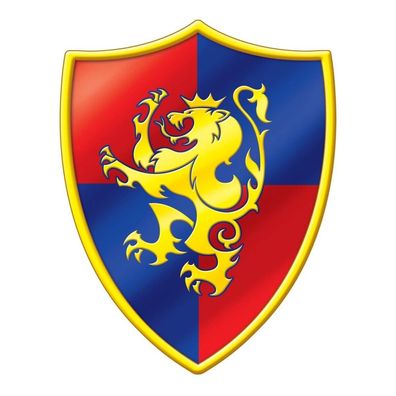 Ritterwappen Cutout aus Pappkarton