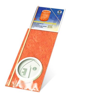 URSUS Laternenset zum Basteln 6 Bananenpapier orange