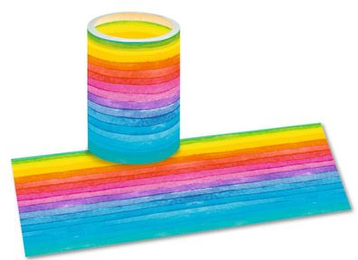 URSUS Laternenzuschnitt 20x50cm Regenbogen gestreift 1 Bogen