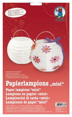 URSUS Packung Papierlampion Blanko 6 Stk.