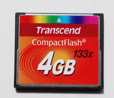 4 GB Transcend Compact Flash (CF) 133X CF 4GB TS4GCF133