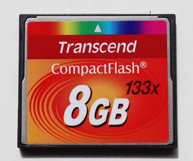 8 GB Transcend Compact Flash (CF) 133X CF 8GB TS8GCF133