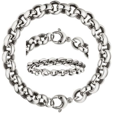 Unisex Armband Erbsarmband 10mm aus 925 Sterling Silber 21 cm Gewicht 27,6g