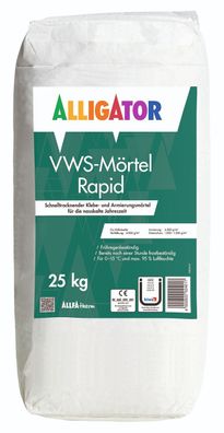 Alligator VWS-Mörtel Rapid 25 kg lichtgrau