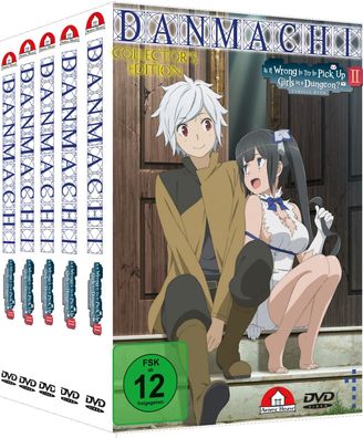 DanMachi - Staffel 2 - Gesamtausgabe - Bundle Vol.1-4 + OVA - DVD - NEU