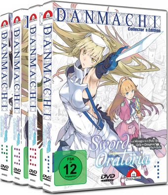 DanMachi - Sword Oratoria - Bundle Vol.1-4 - Limited Edition - DVD - NEU