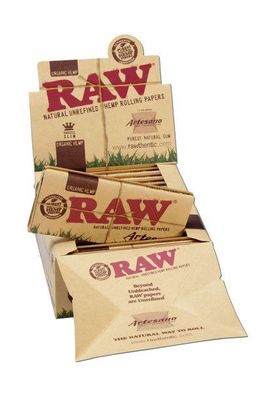 RAW' 'Artesano' Organic Hemp Papers KS Slim + Tips