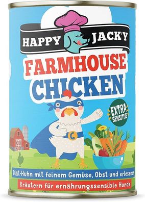 HAPPY JACKY Farmhouse Chicken - 6 x 400g ? Nassfutter
