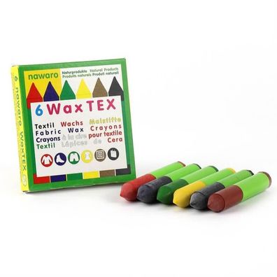 ökoNorm WAX Tex nawaro, Textil Wachsmaler - 6 Farben