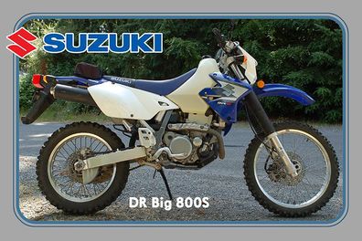Top-Blechschild m. Kordel, 20 x 30 cm, Motorrad Suzuki DR Big 800S, neu & ovp