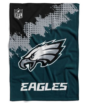 NFL Kuscheldecke Philadelphia Eagles Corner Decke Fleece Throw Blanket 150x200cm
