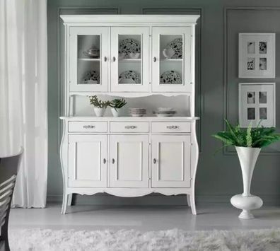 Design Möbel Italienische Weiß Vitrine Holz Luxus Schränke Klassische