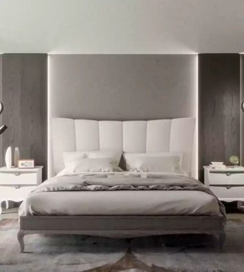 Komplettes Set Bett 2x Nachttische 3 tlg. Schlafzimmer Sets Luxus Betten