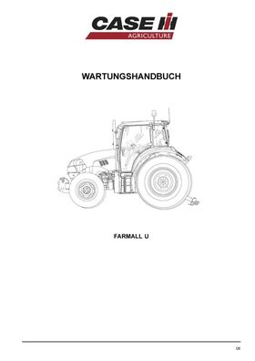 Reparatur Werkstatthandbuch Case Traktor CASE Farmal 95U 105U 115U