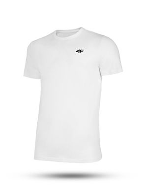 Herren T-Shirt 4F Shirt Kurzarm Basic Rundhals Shirt Shirts Kurzarmshirt Sportshirt